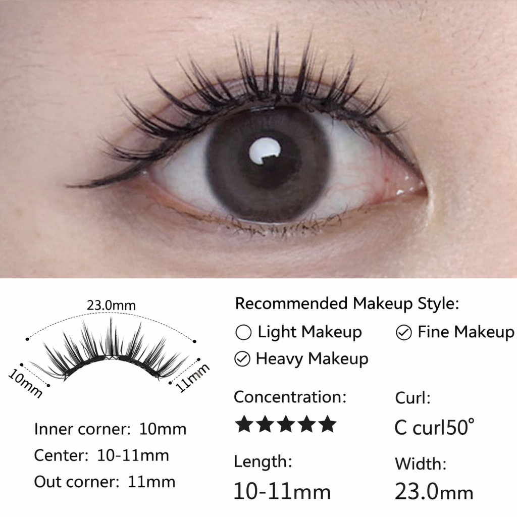 Frosted Glam – Glamorous Medium Magnetic Lashes