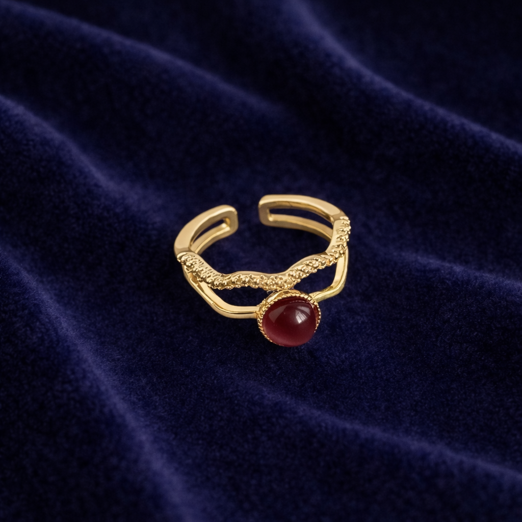 Garnet Serpentine Ring