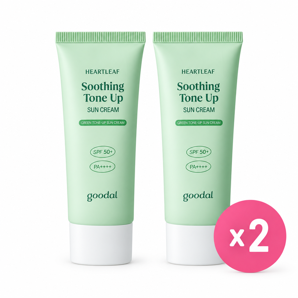 Goodal Heartleaf Soothing Tone Up Sun Cream SPF50+ PA++++ (50ml x2)