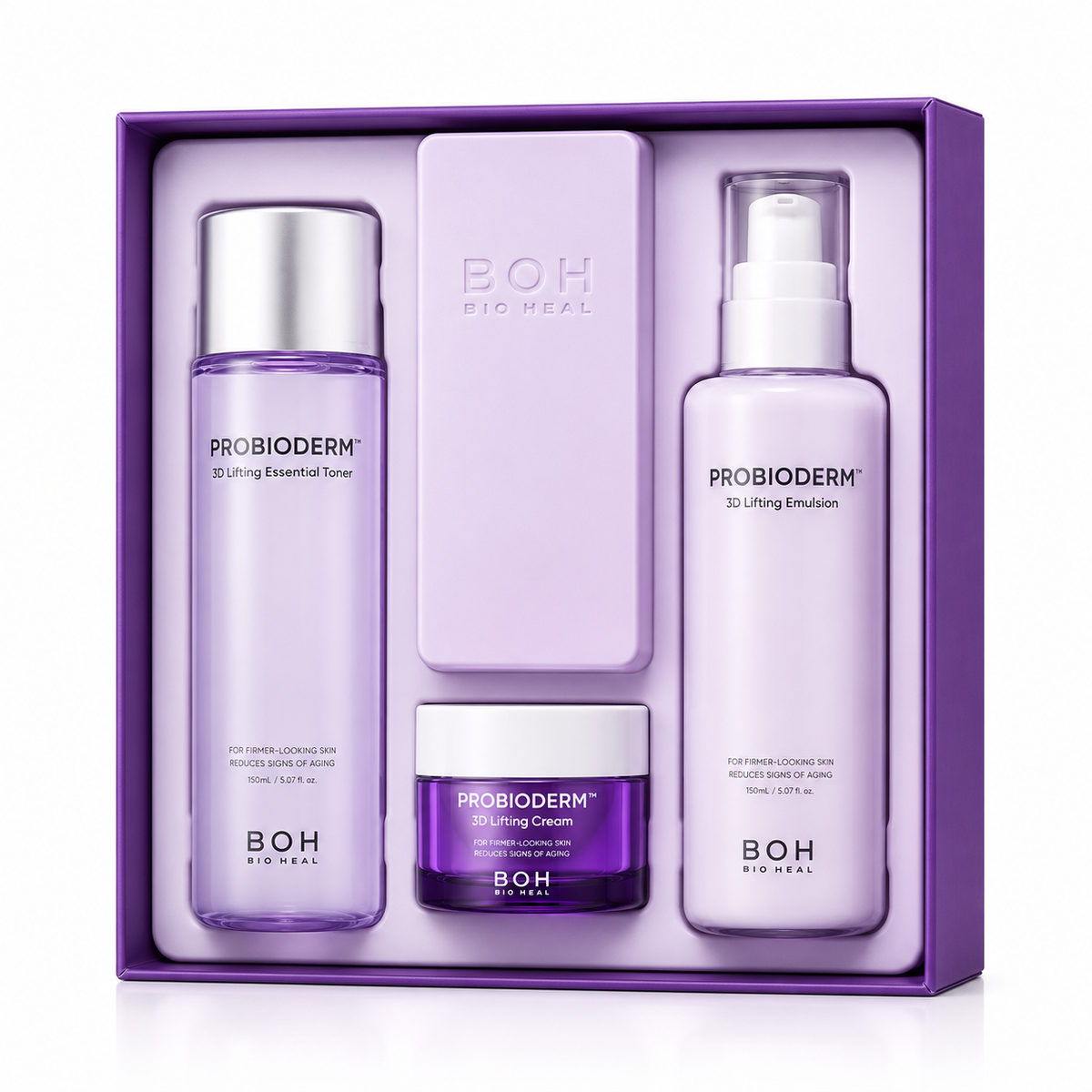 BIO HEAL BOH Probioderm 3D Lifting Skin Care 2P Special Set (Essential Toner 150ml + Emulsion 150ml + Lifting Cream 15ml)