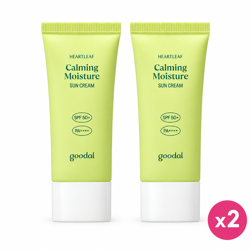Goodal Heartleaf Calming Moisture Sun Cream SPF50+ PA++++ (50ml x2)