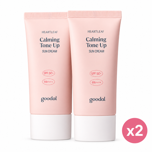 Goodal Heartleaf Calming Tone Up Sun Cream SPF50+ PA++++ (50ml x2)