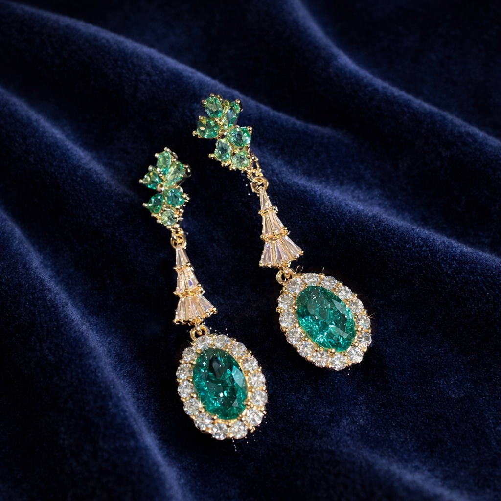 Peridot Garden Drops Earrings