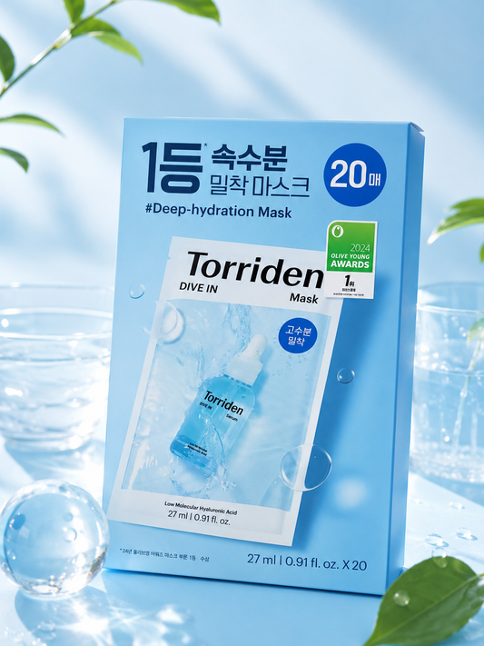 Torriden Dive-In Low Molecular Hyaluronic Acid Sheet Mask (20 sheets)