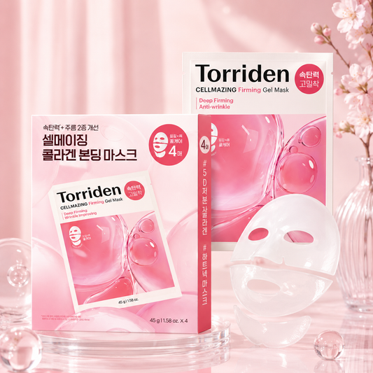 Torriden Cellmazing Firming Gel Mask and Neck Mask 4 Sheets