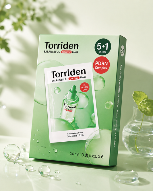 Torriden Balanceful Cica Control Centella Asiatica Extract Mask Sheet  (5+1sheets)