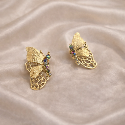 Gilded Butterfly Whispers Earrings