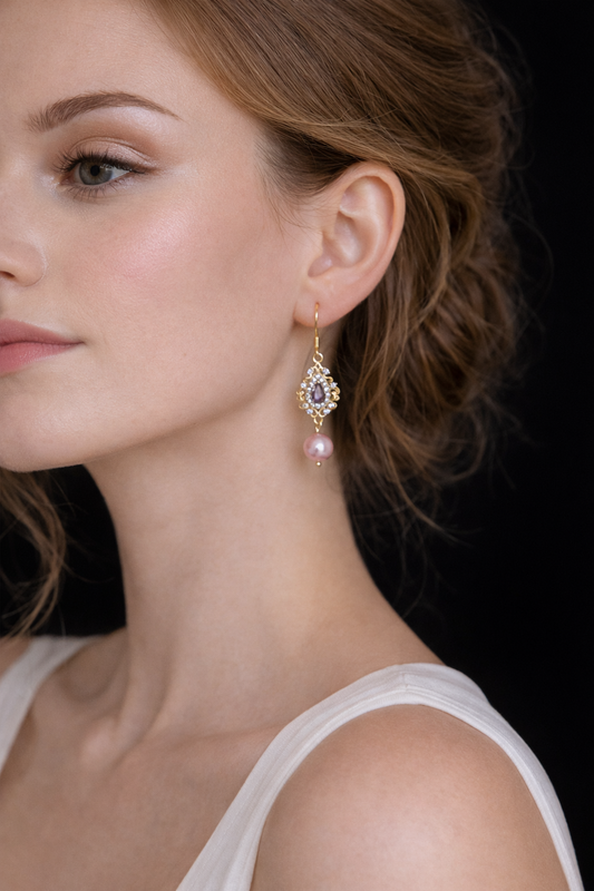 Amethyst Royale Cascades Earrings