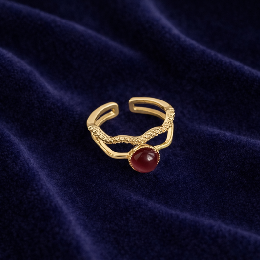 Garnet Serpentine Ring